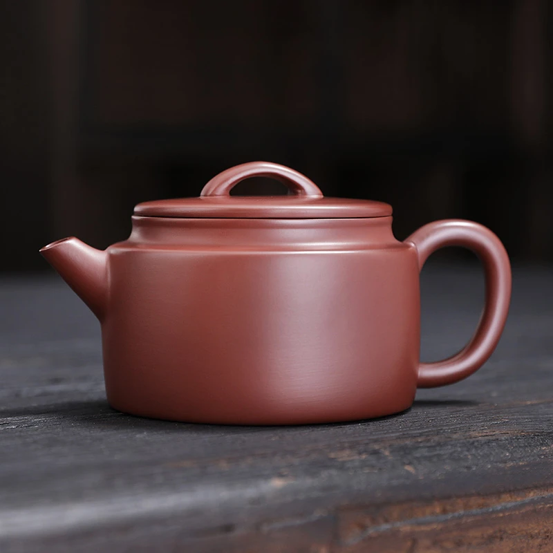 迎客-朱泥大红袍汉瓦壶200毫升（吴成志）B2
