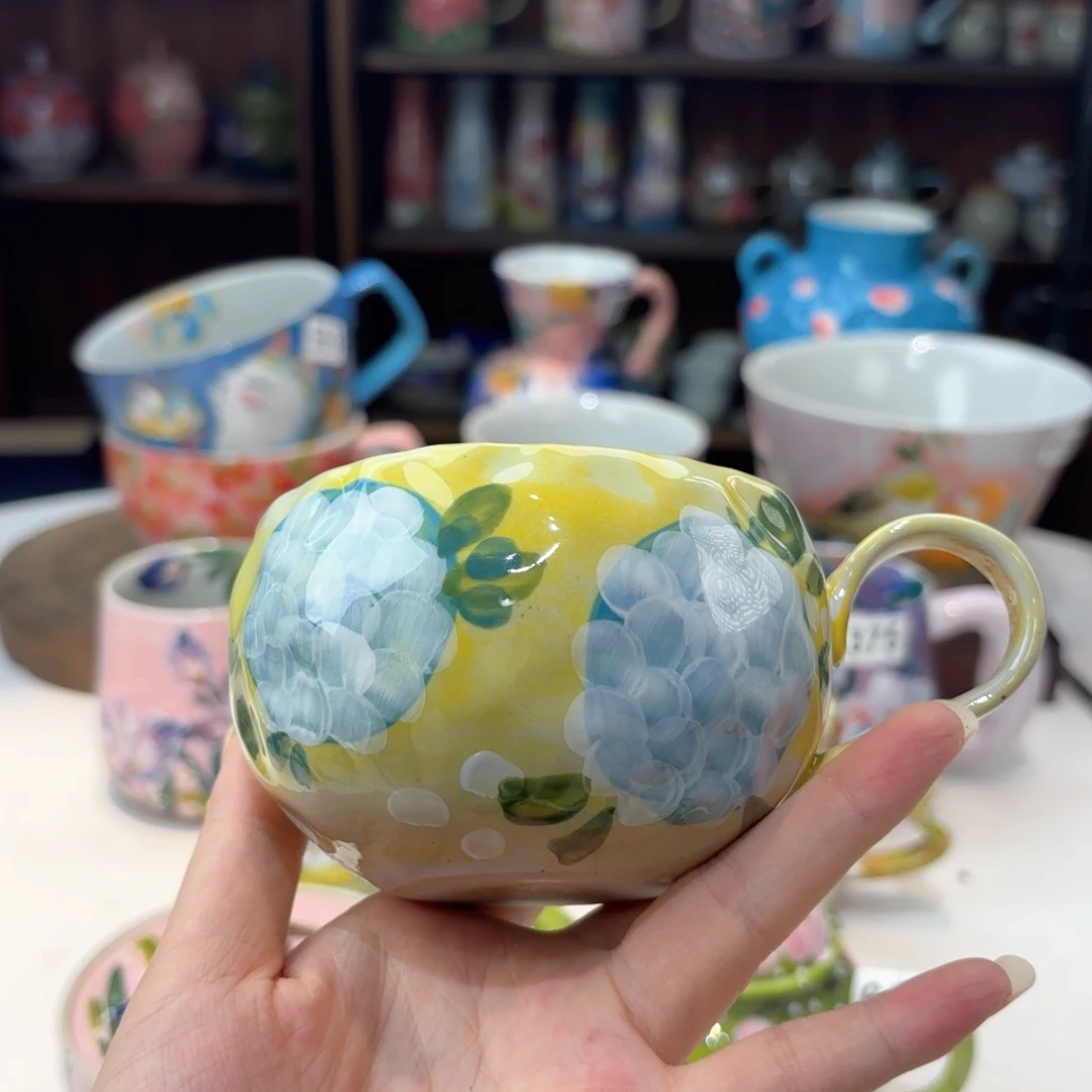 景德镇手绘高温釉下彩陶瓷茶具