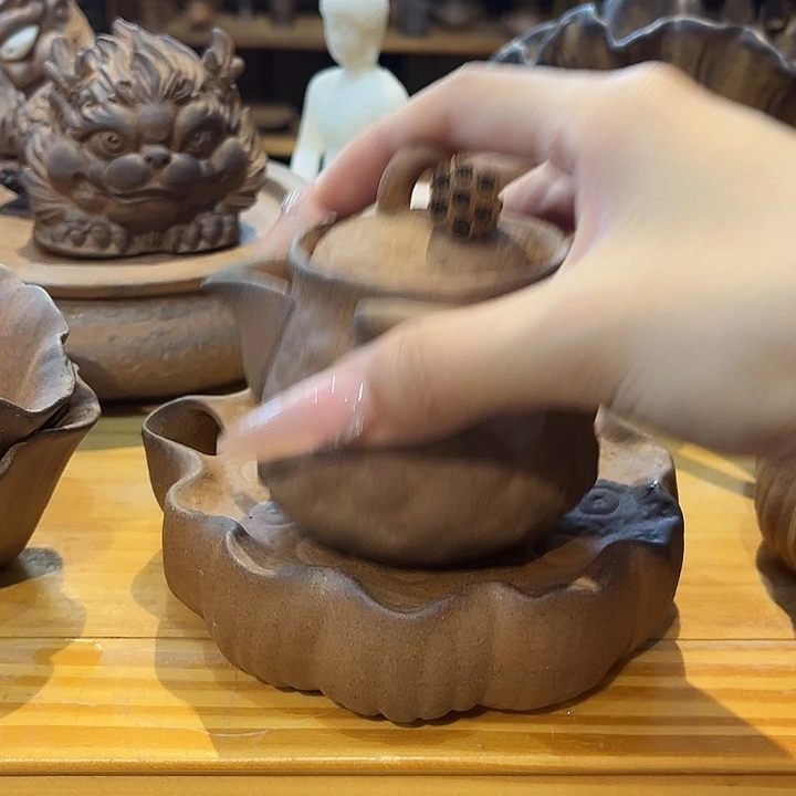 裸烧原矿老岩泥茶具