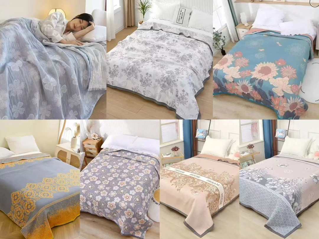 B012 孤品纱布盖毯床单全品类花型链接以直播间为准