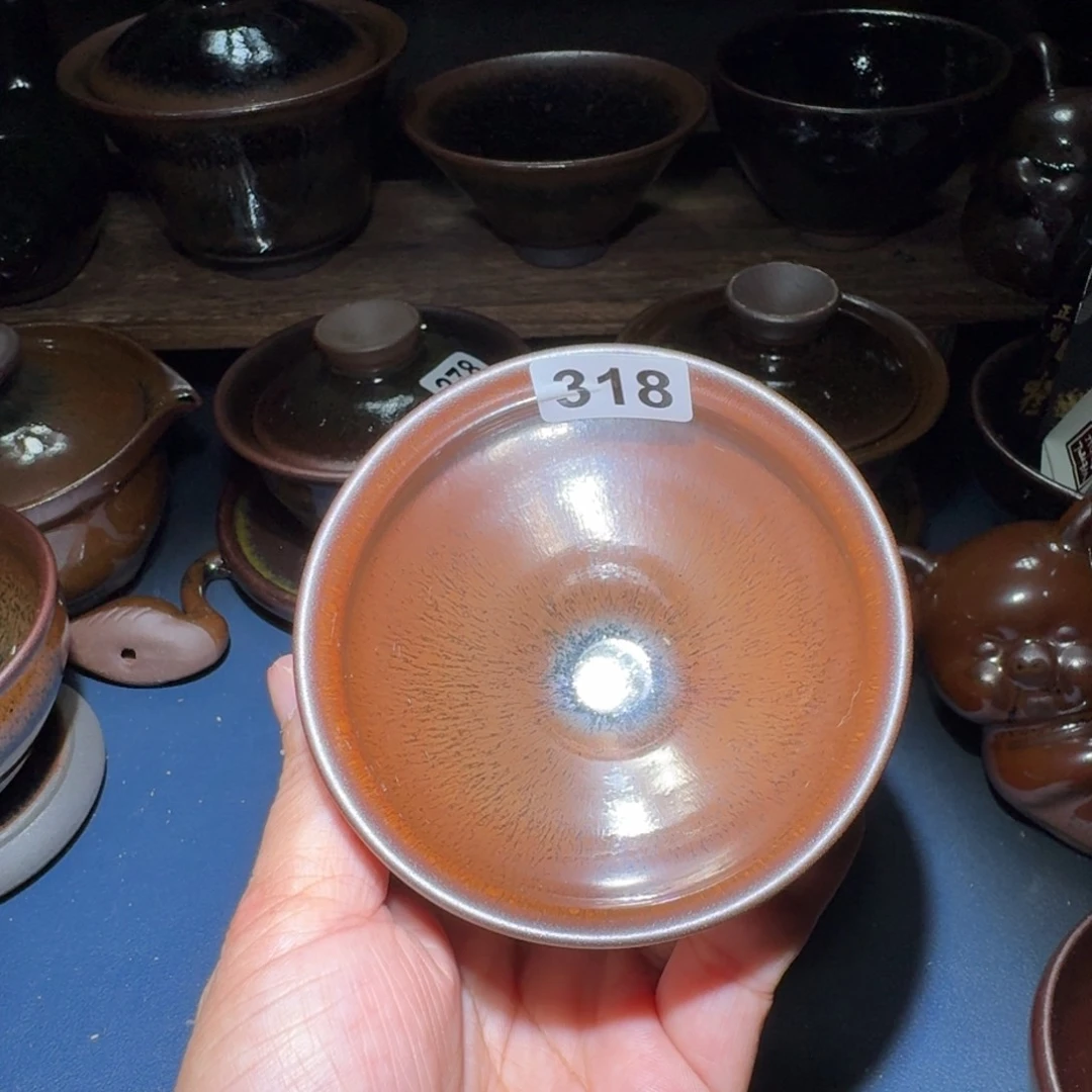 小雨茶盏，手工柴烧，s****2