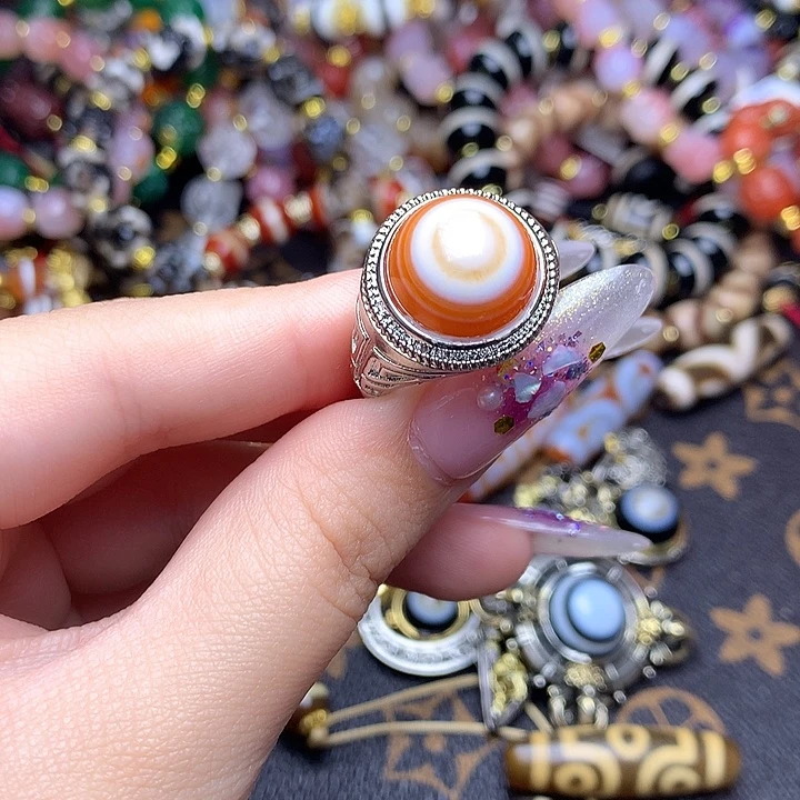 玛瑙/玉髓未镶嵌发一条