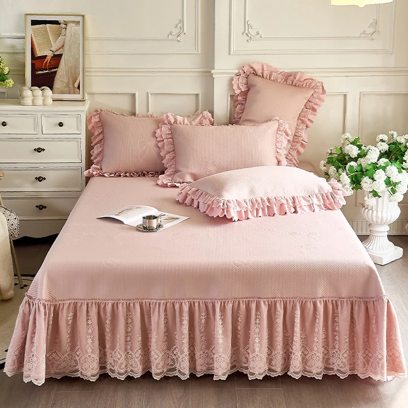 【冰豆豆凉席】2025新款夏季专用空调席 a类可机洗水洗软凉席三件套