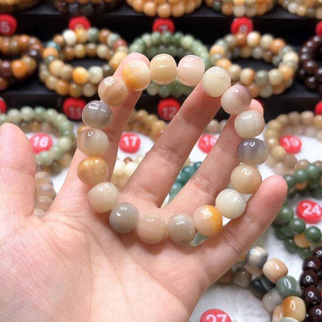 菩提根/象牙果手串鲨鱼背