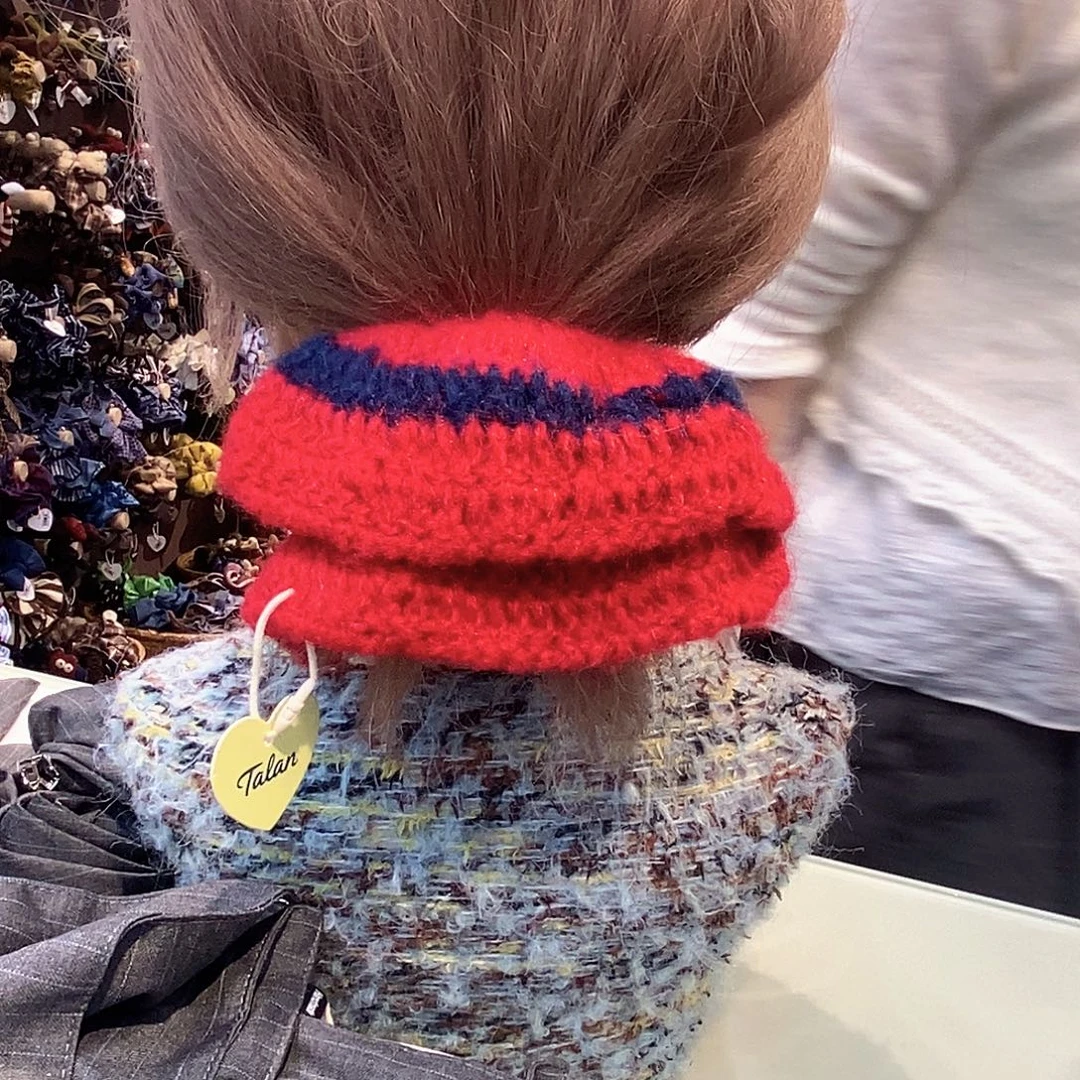 布艺非金属毛线发圈