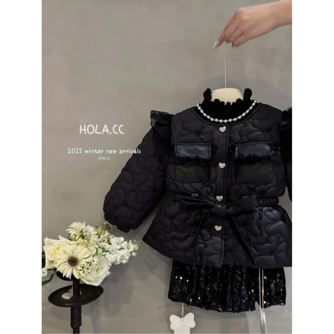 HOLA.CC·25冬~花边绗绣棉衣6635（童装汉服）