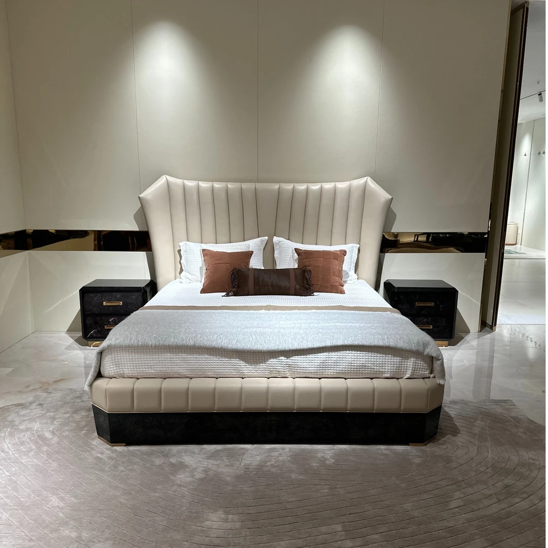 丰彩意式轻奢卧室钻石床主卧双人大床2280*2360*1530