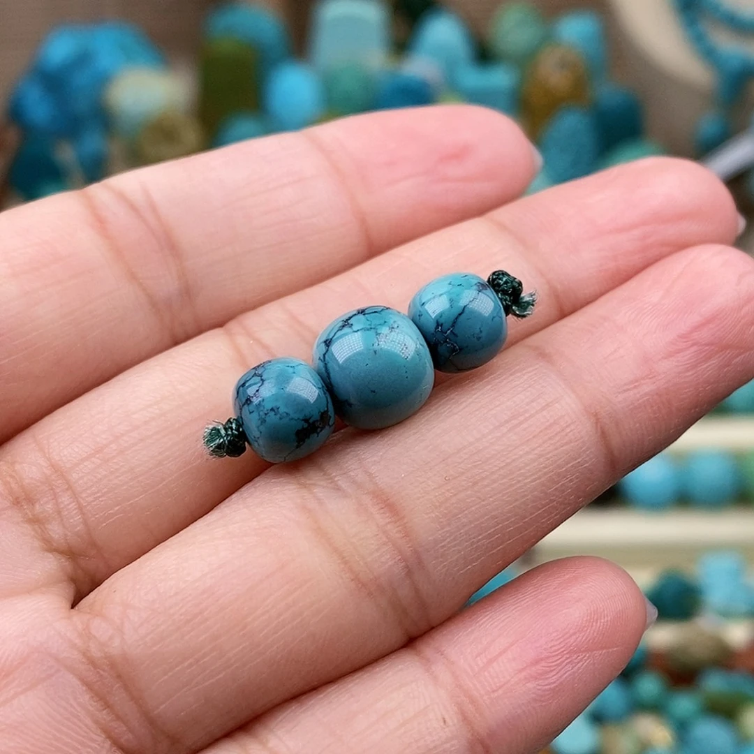 绿松石珠宝奇石未镶嵌7.8-9