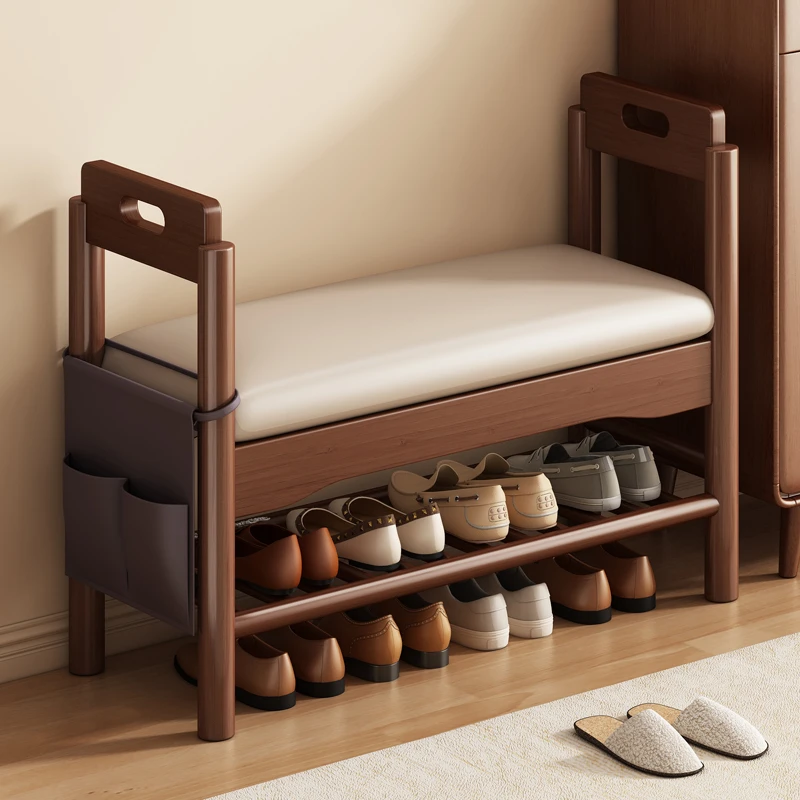 实木换鞋凳门口可坐可收纳网红家具实用家具小物件小凳子家用矮凳