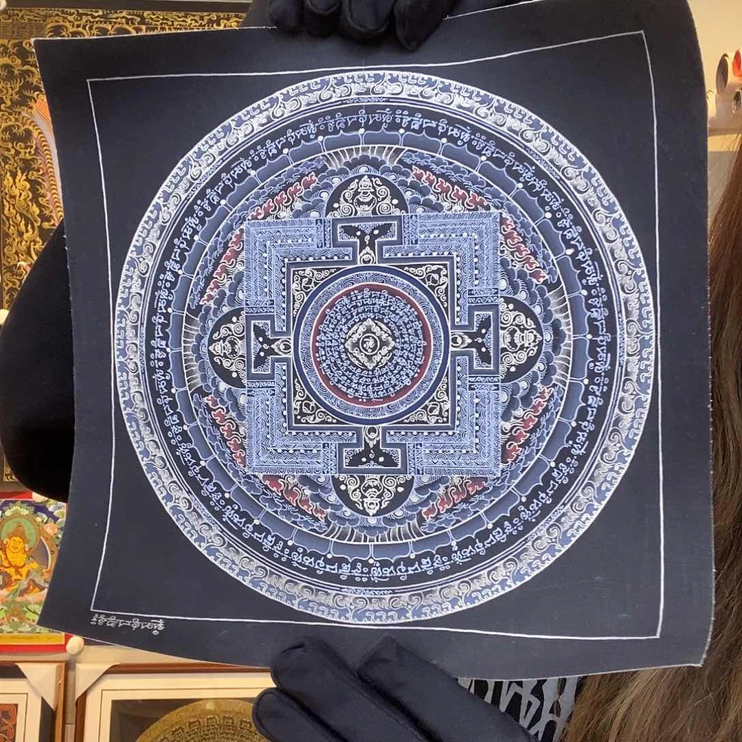 卷轴画D****n纯手绘唐卡坛城20厘米左右