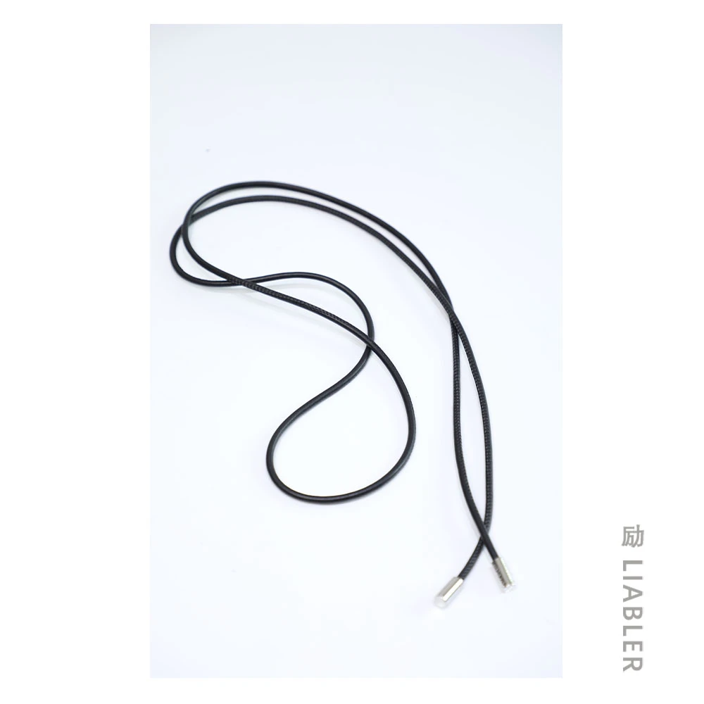 LIABLER/励黑色皮绳腰带配连衣裙腰链百搭绳子腰绳 7S70017