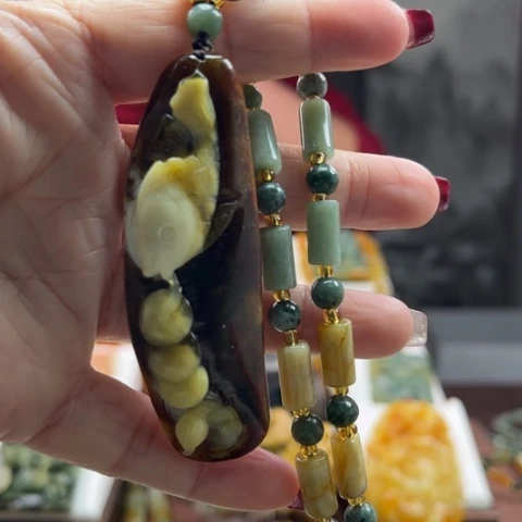 岫玉挂件未镶嵌挂件