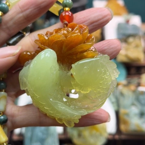 岫玉挂件未镶嵌挂件