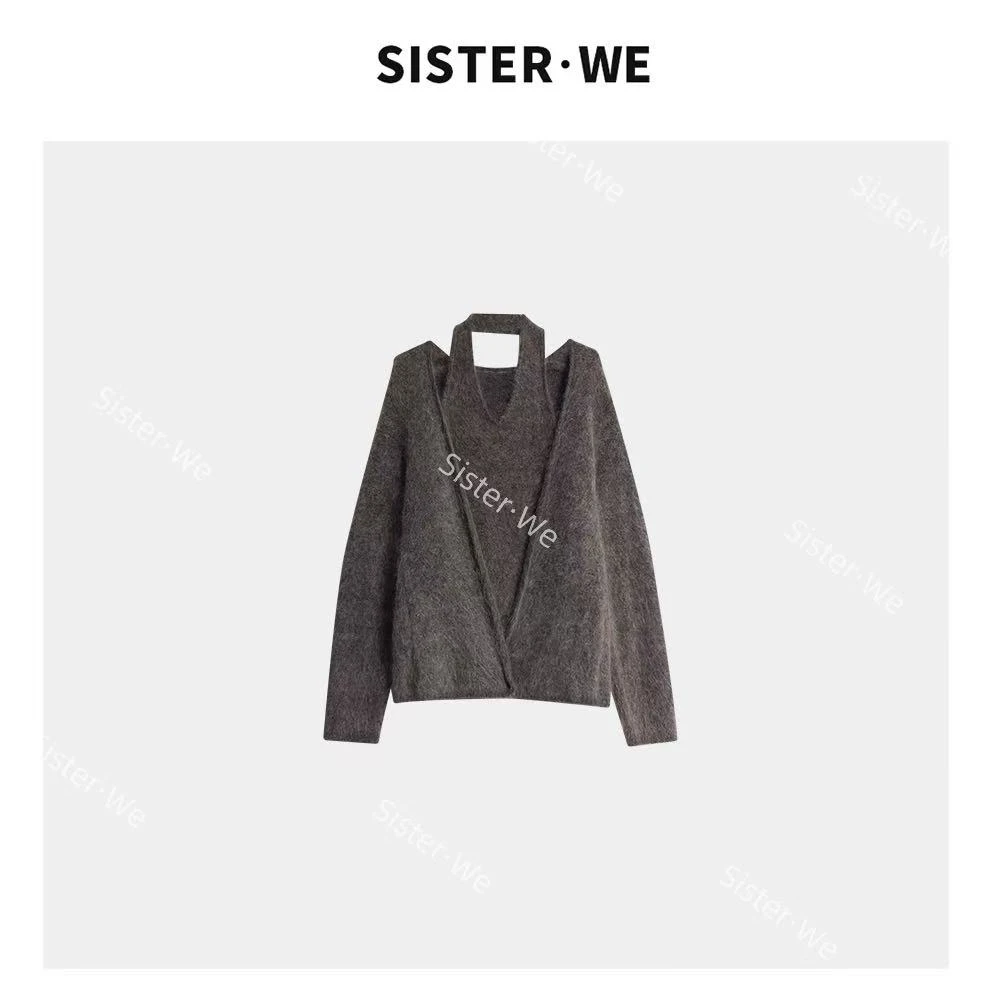 【no退no换】薇姐【叩澄】Sister·We小众设计挂脖套头上衣 1554