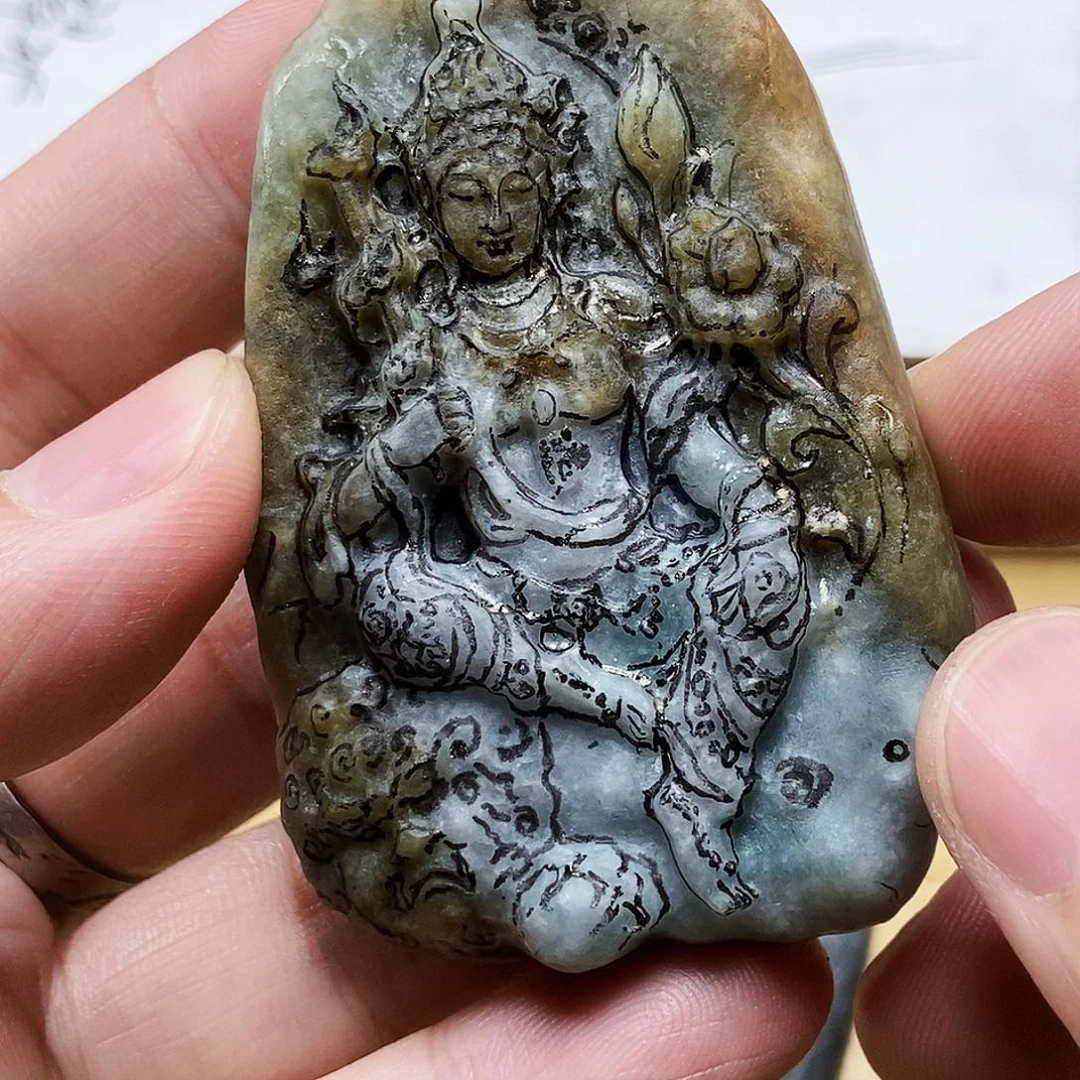 玉***烟定制翡翠未镶嵌春节聚会