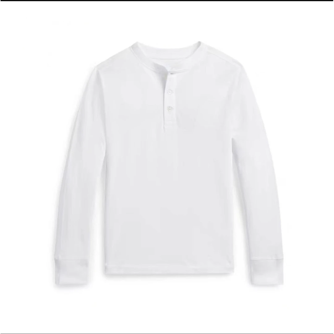 新款纯色时尚亨利领基础百搭长袖T恤MA3SYDZ0615