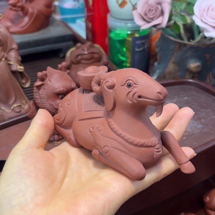 紫砂茶宠摆件发洋财