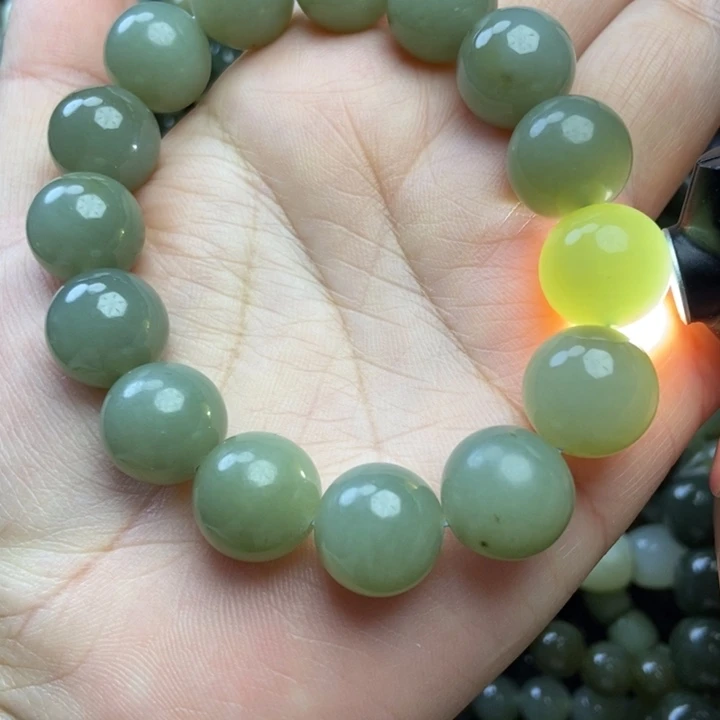 和田玉未镶嵌手链卡14