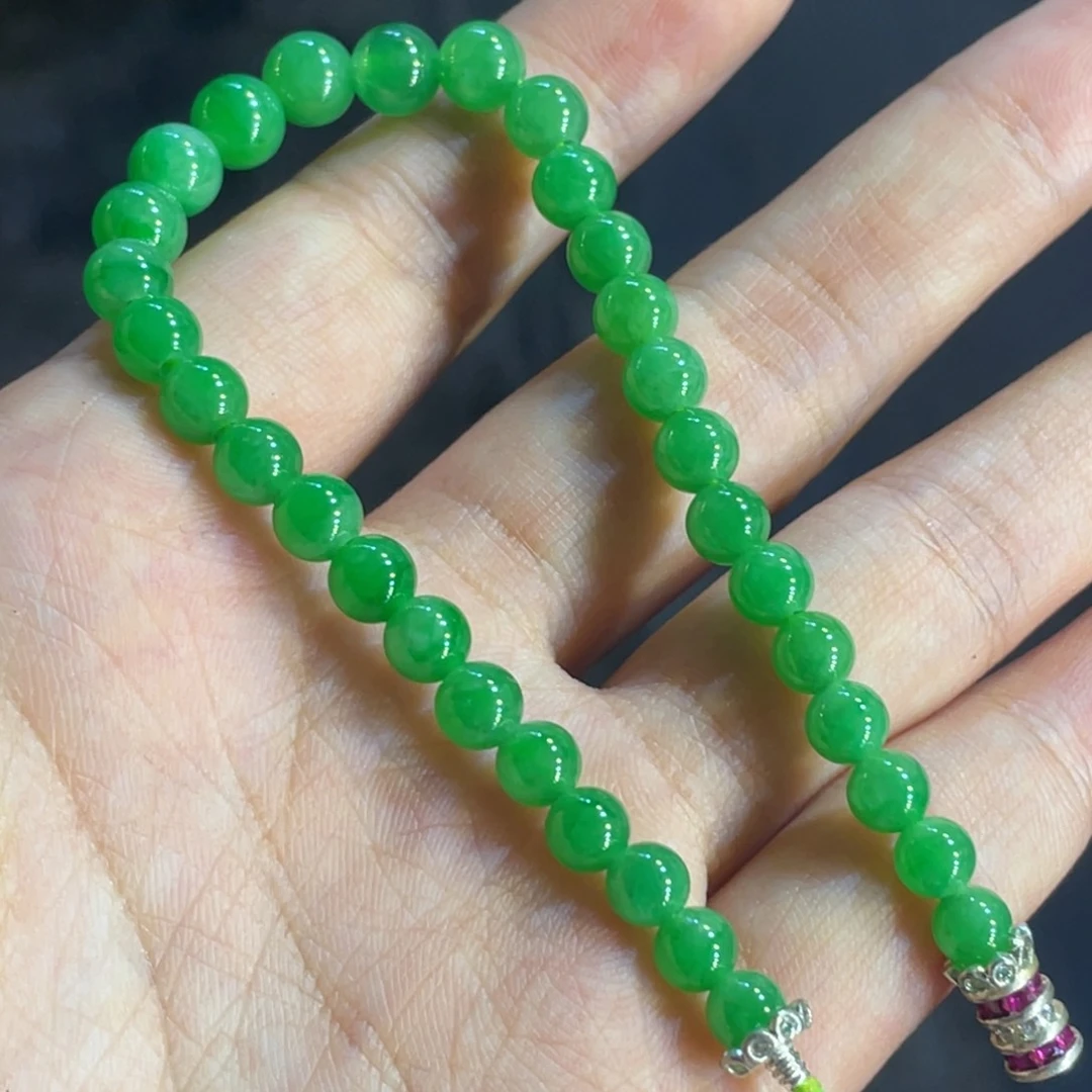 未镶嵌定制翡翠珠链