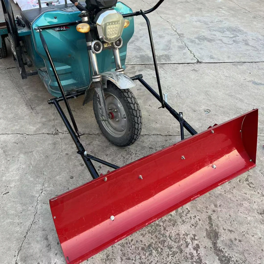 加厚三轮车带推雪铲可推粮食推粪农用需自行焊接