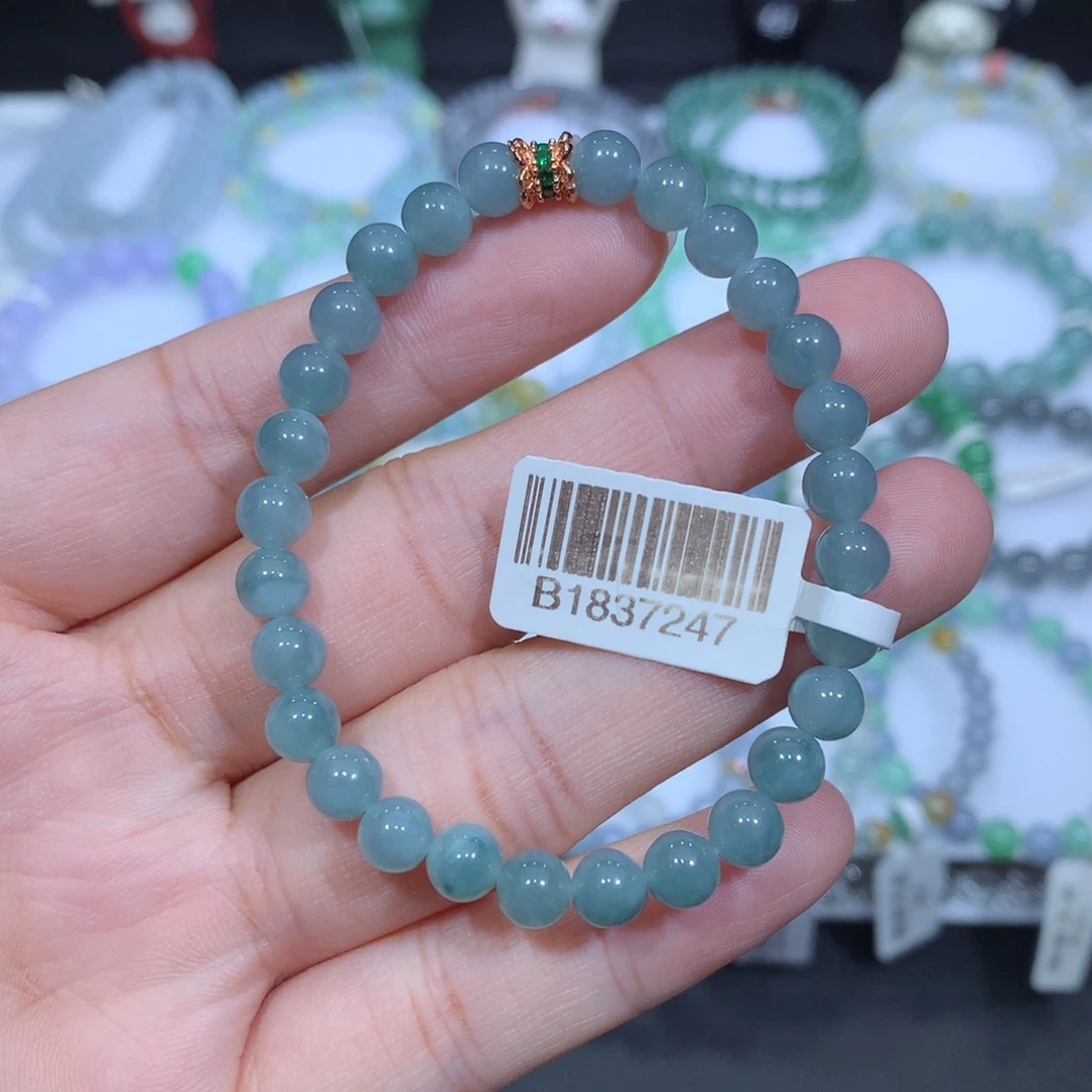 未镶嵌手串翡翠天然