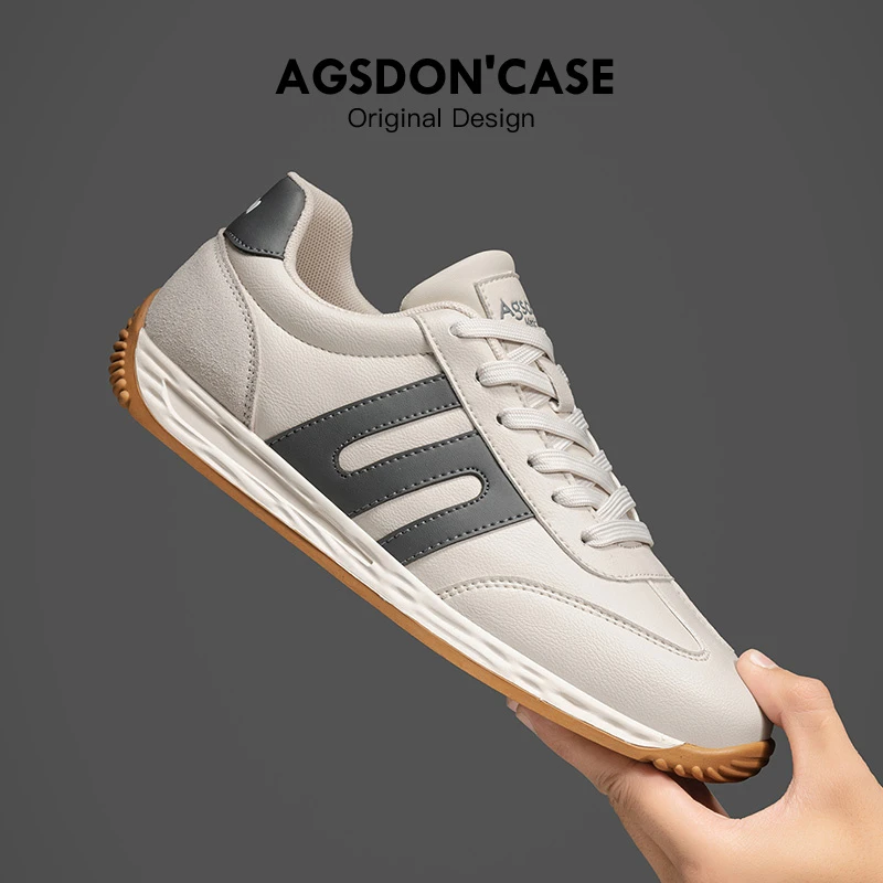 奥古狮登男鞋2025秋新爆款运动鞋韩版潮户外跑步鞋白蓝潮流男板鞋