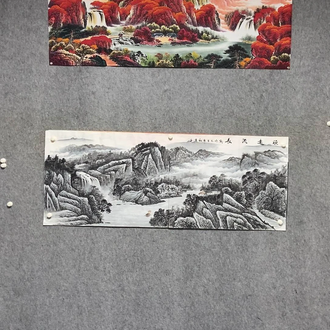 国画小六尺山水一幅