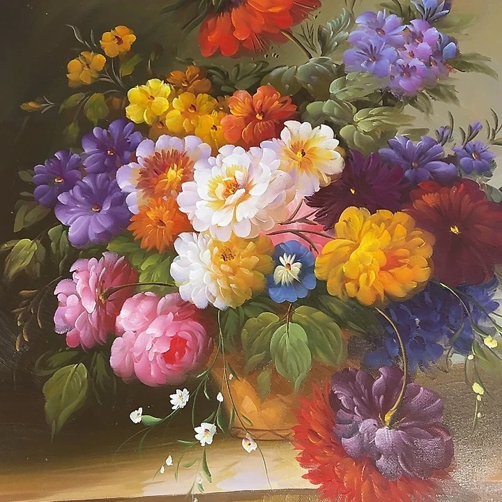 油画恭喜嘻嘻仔仔细细