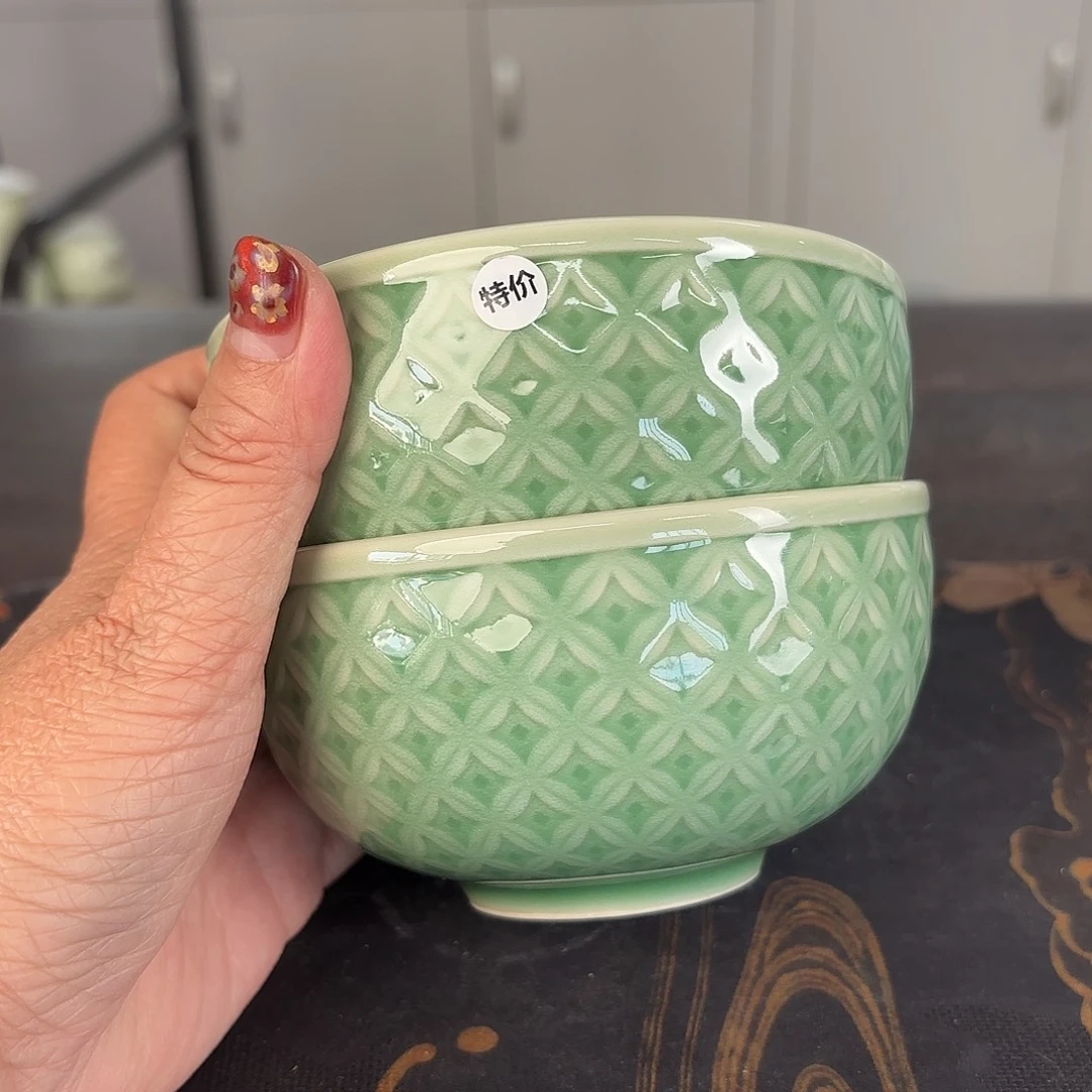 龙泉云间青瓷小米茶器