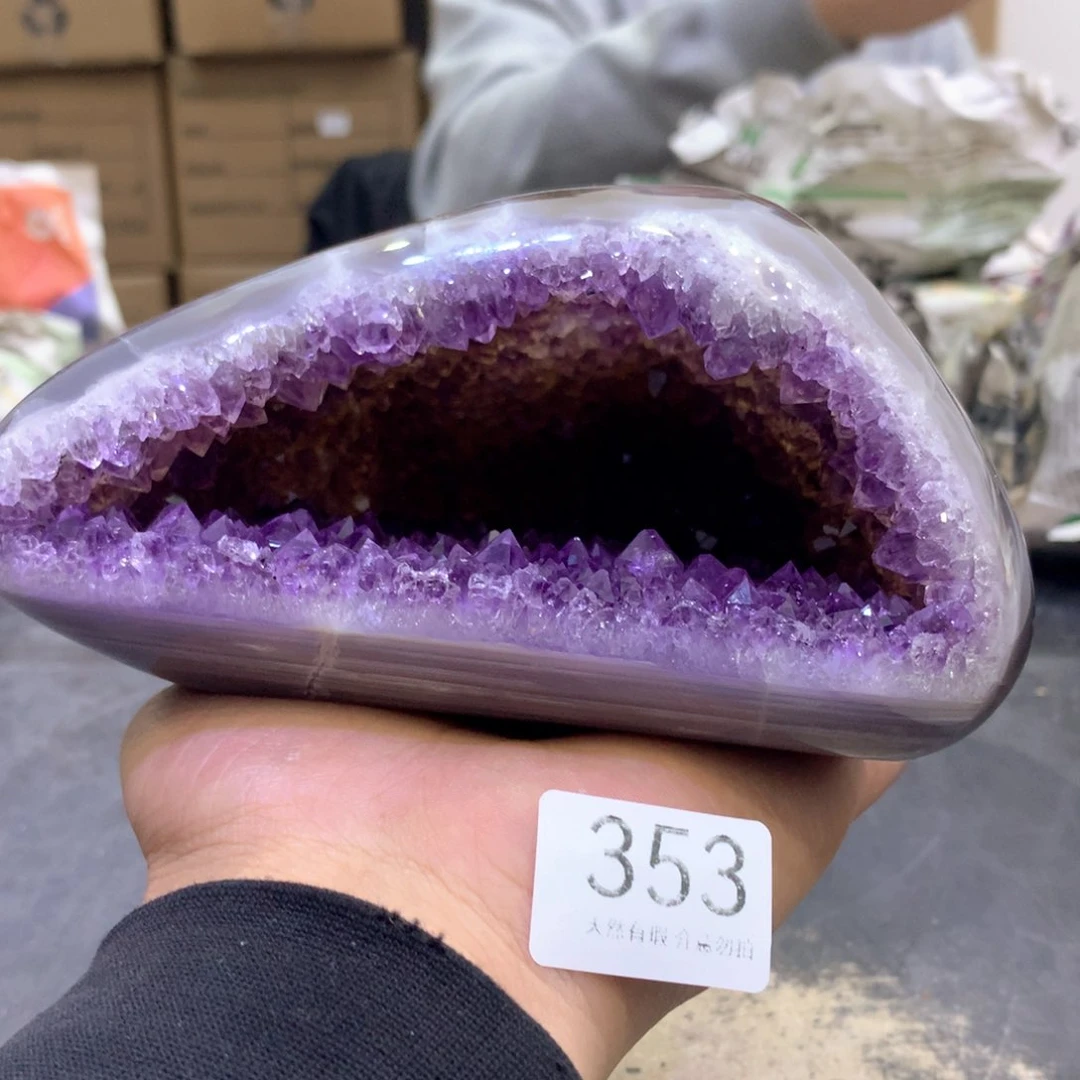 紫晶摆件未镶嵌晴****语紫晶353