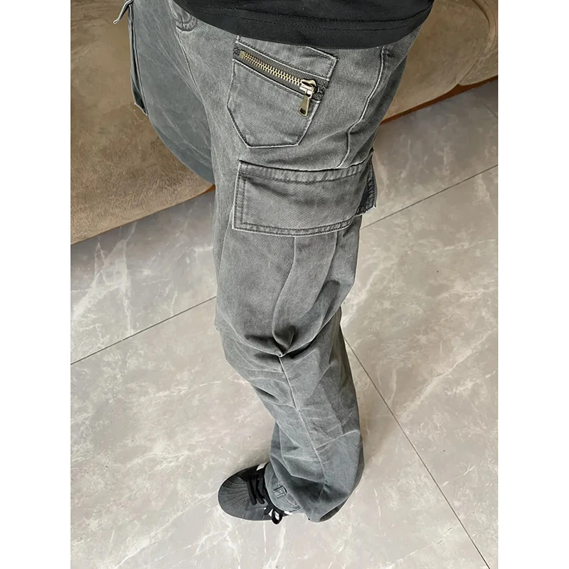 美式vibe伐木工装裤男款春季卡哈特多口袋重工裤子高街宽松直筒裤