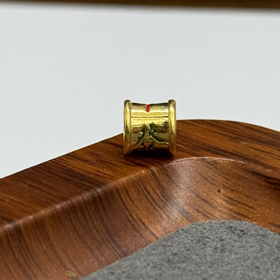 水贝黄金足金999中发白桶珠DP1859