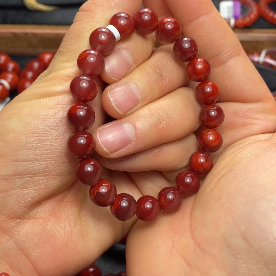 未镶嵌9大加手串南红玛瑙