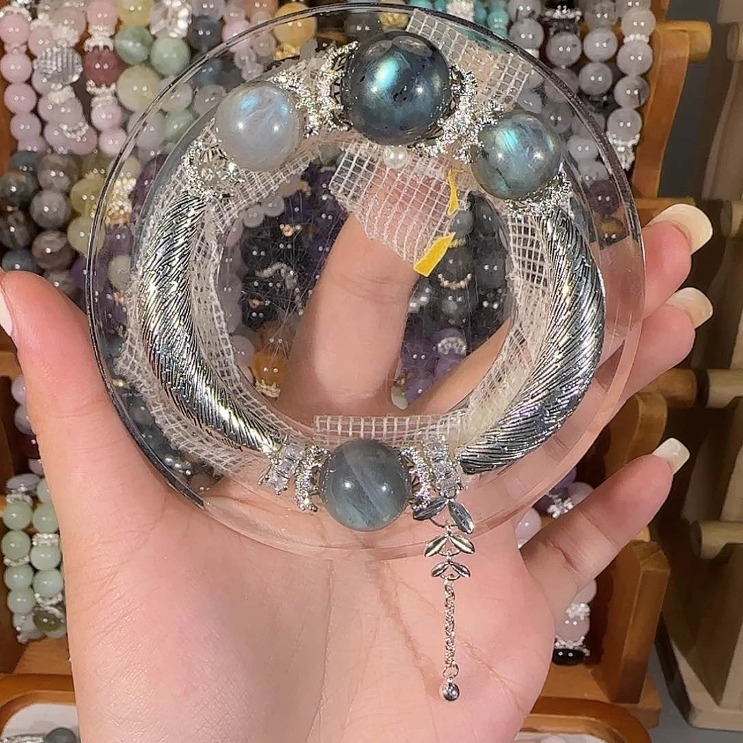 烟晶手链未镶嵌哈哈