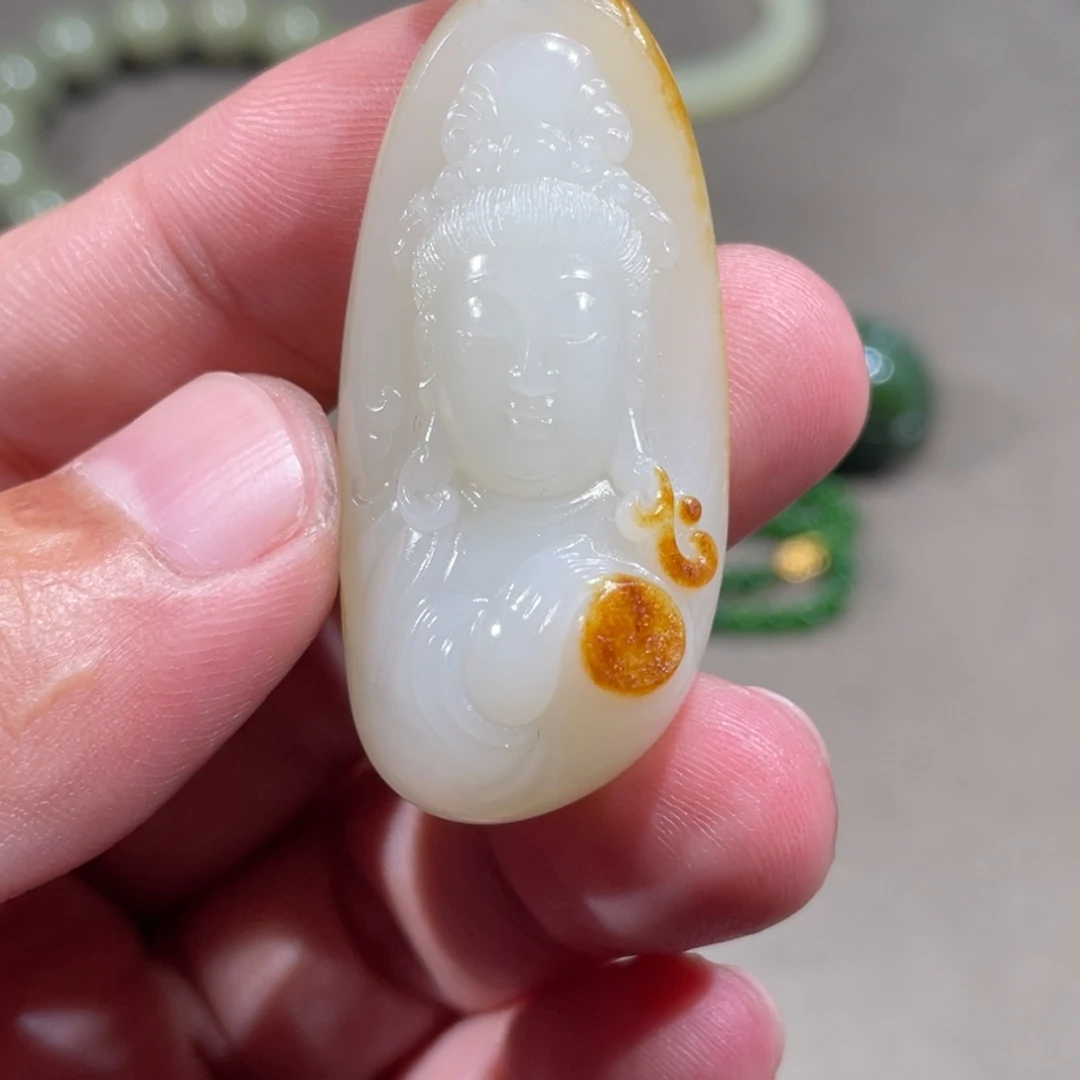 和田玉未镶嵌挂件