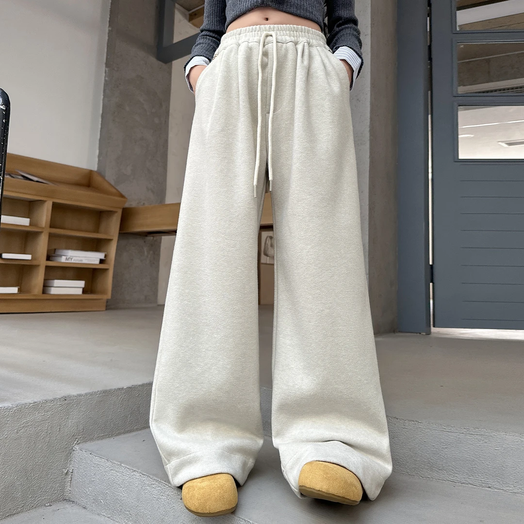 女童秋季糯米裤2025新款洋气时尚高品质舒适休闲裤6-12岁中大童裤