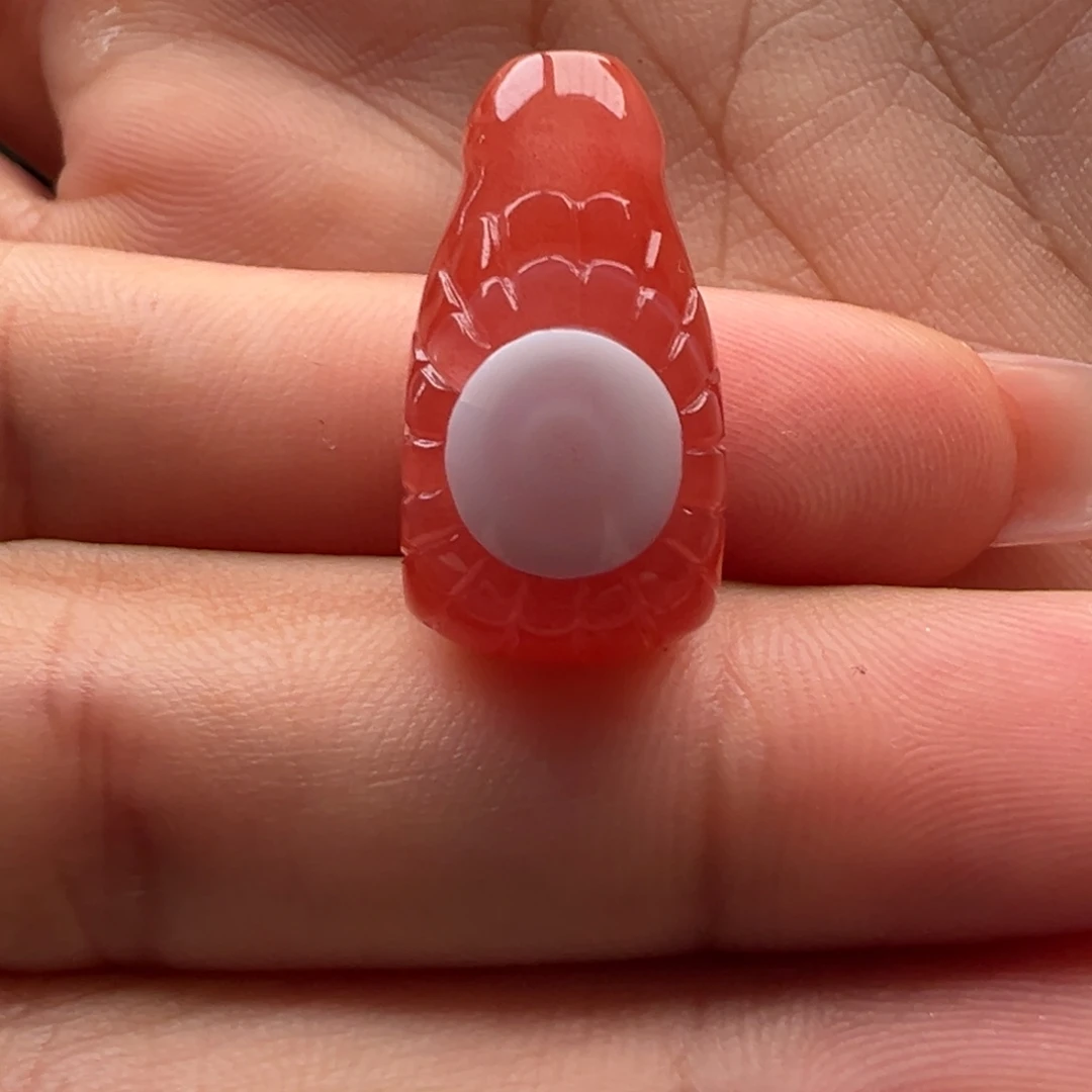 玉***熙南红玛瑙未镶嵌三通11
