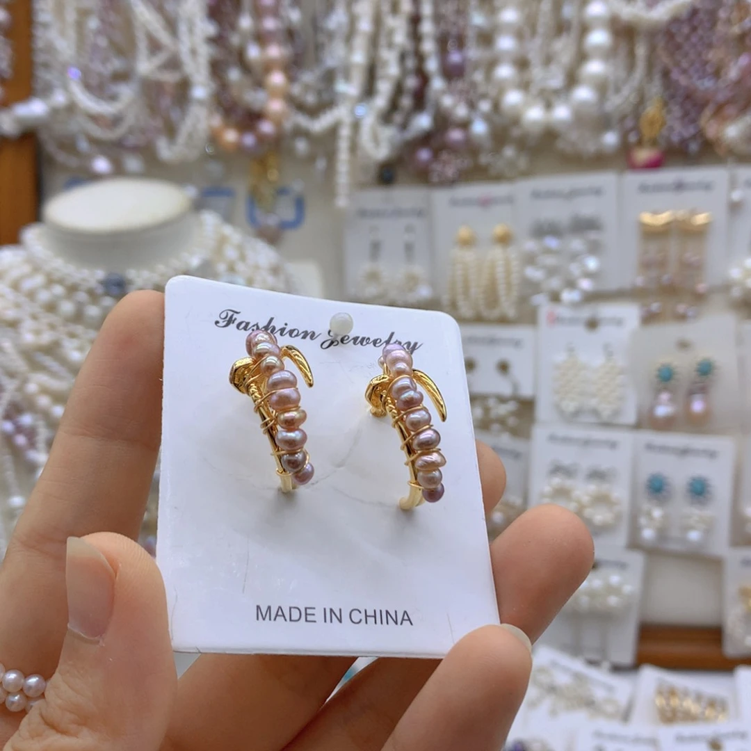 合金淡水珍珠项链耳饰