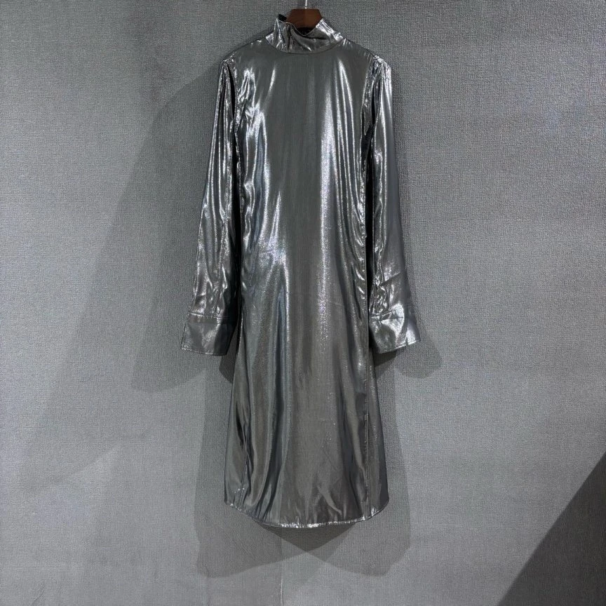 99新 Acne studio （pm）金属感长袖连衣裙 带吊34码/5694