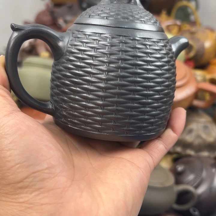 紫砂茶壶紫砂壶把裂