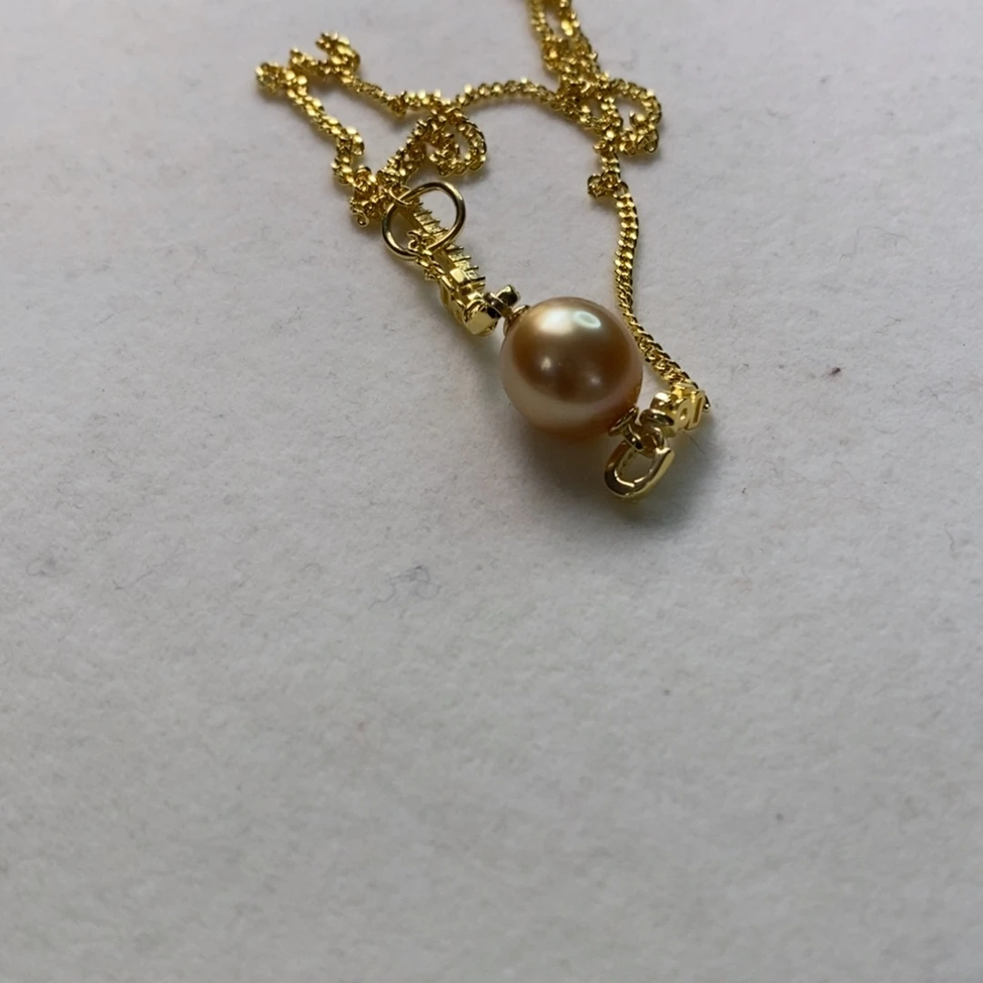 海水珍珠颈饰银S925镶嵌