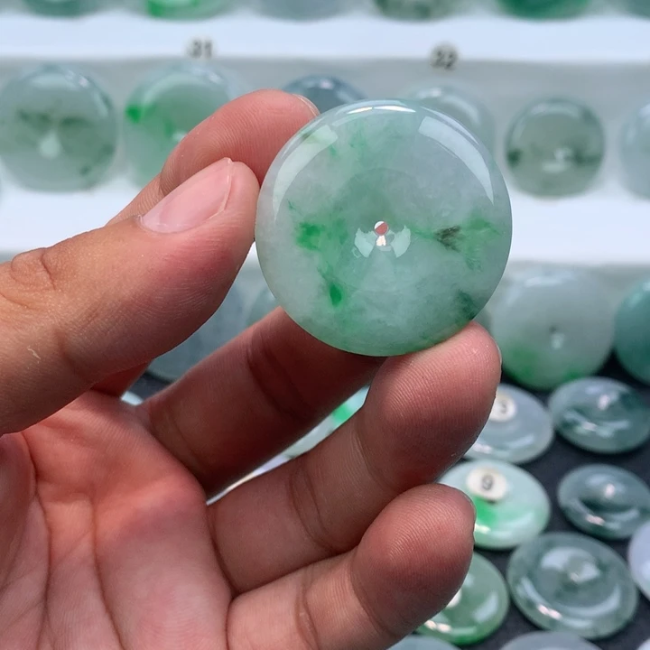 颈饰未镶嵌翡翠缅甸天然A货翡翠34.7-5.9