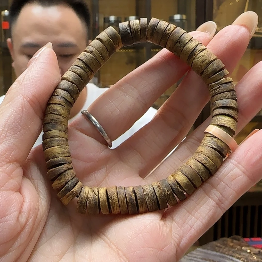 手串沉香11国香奇楠随形片珠单圈 10