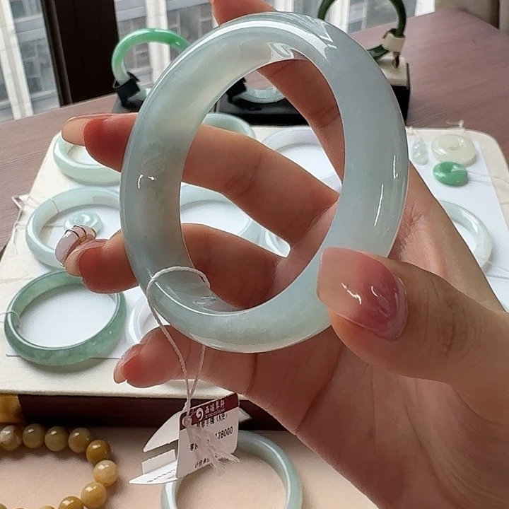 翡翠未镶嵌手镯（可议价）点菜看细节