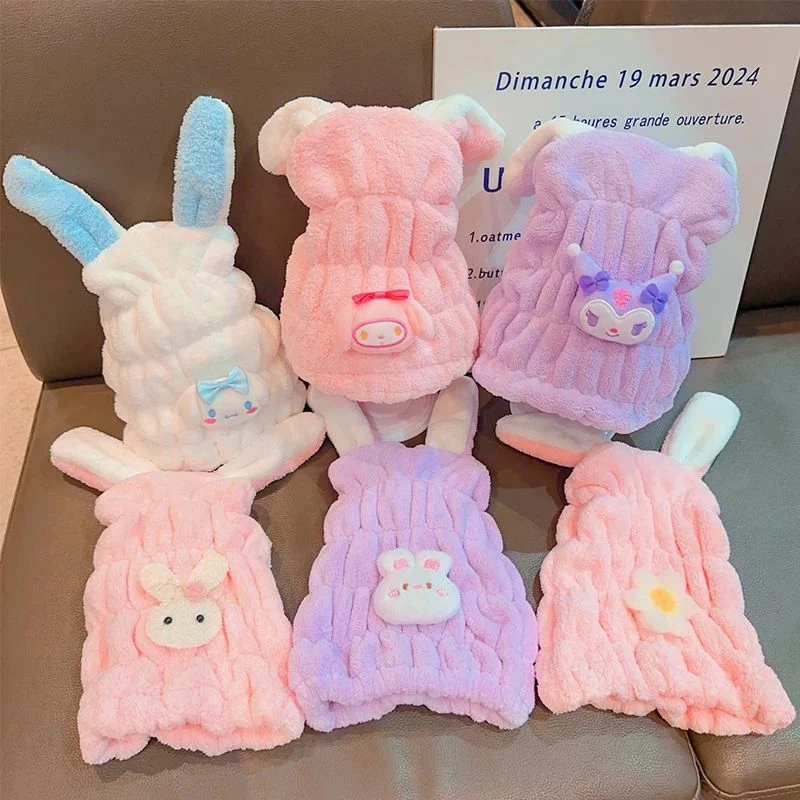 儿童干发帽吸水速干女童帽子新款包头发毛巾宝宝小女孩浴帽裹头巾