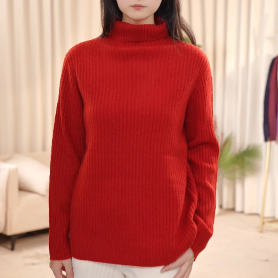 高领纯色百搭秋冬新款女士保暖打底衫内搭时尚66099