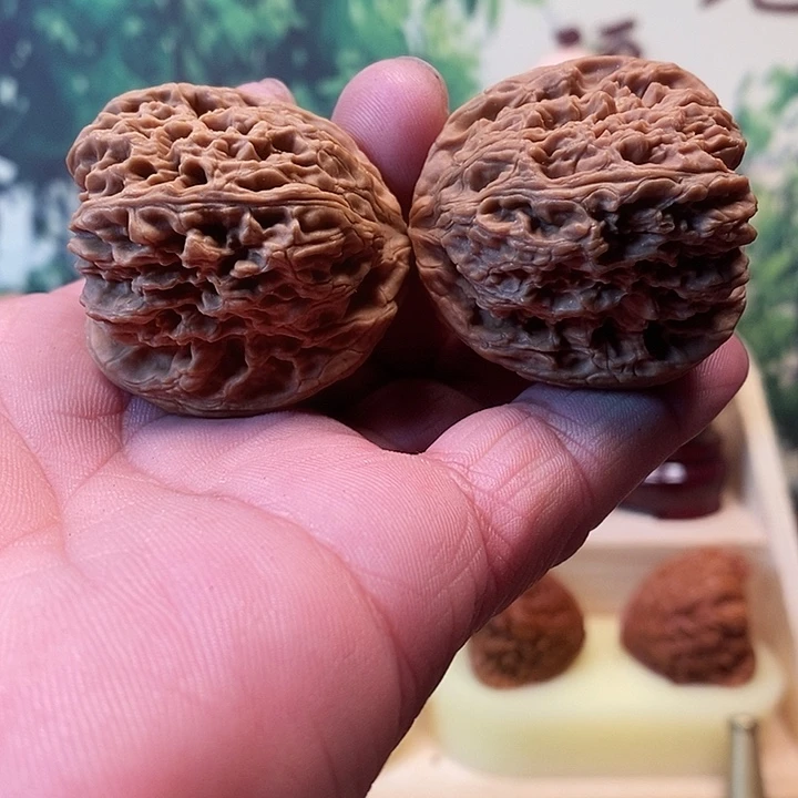 吊坠文玩核桃拉丝凹底涿鹿南疆石