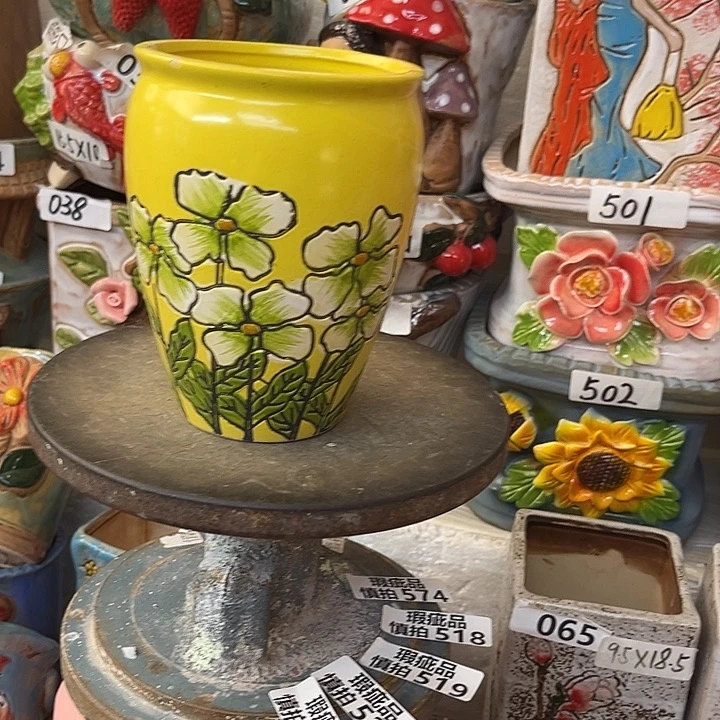 粗陶材质多肉花盆