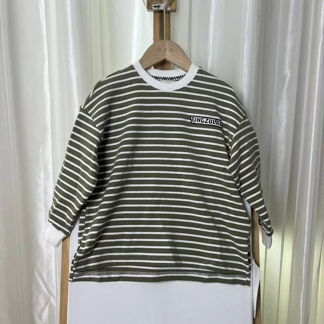 447绿条纹T恤2340