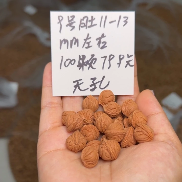 木质类雕刻料11～13 100颗